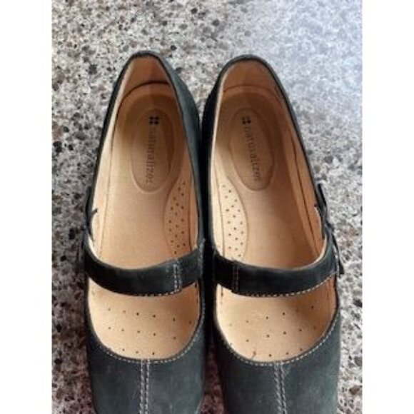 Women's Daily NATURALIZER women’s SZ 7M BLACK Leather Mary Jane Shoes - Picture 9 of 16